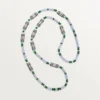 High Jewelry-halskjede – hvitt gull, kalcedon, skarn, turkis, svart lakk, diamanter – Cartier