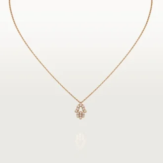 Hjerter og symboler-anheng – rosa gull, diamanter – Cartier