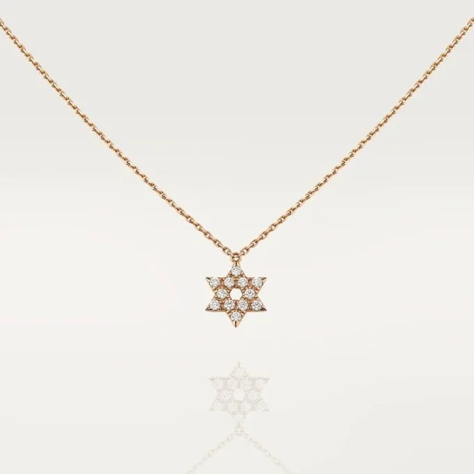 Hjerter og symboler-anheng – rosa gull, diamanter – Cartier