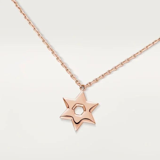 Hjerter og symboler-anheng – rosa gull, diamanter – Cartier