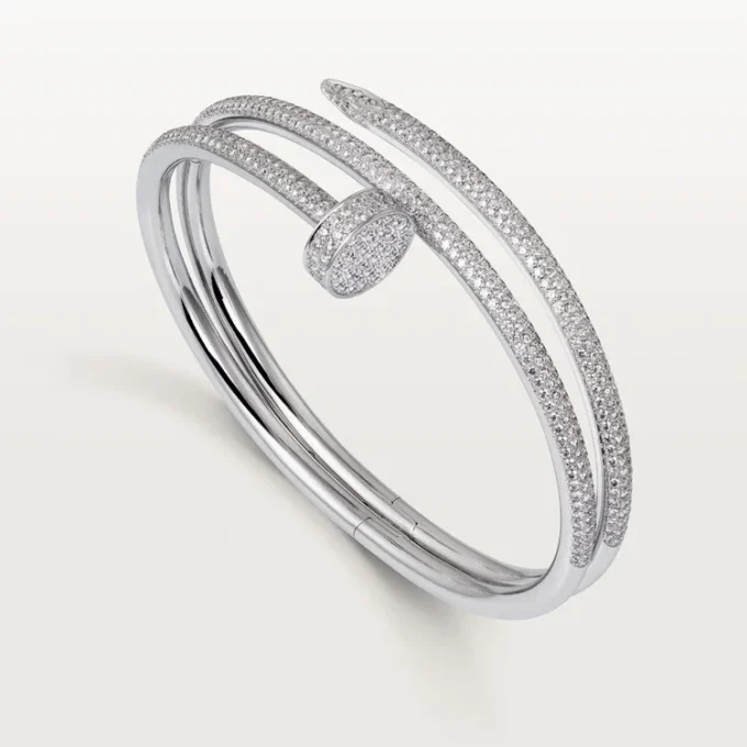 Juste Un Clou-armbånd, dobbelt, halvpavé