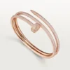 Juste Un Clou-armbånd, dobbelt, halvpavé