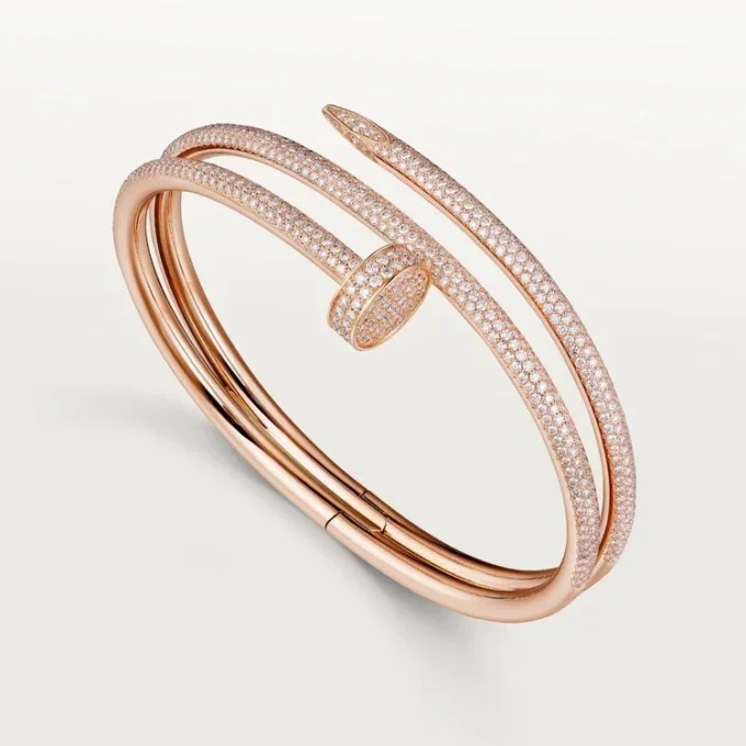 Juste Un Clou-armbånd, dobbelt, halvpavé
