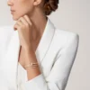 Juste Un Clou-armbånd, dobbelt, halvpavé