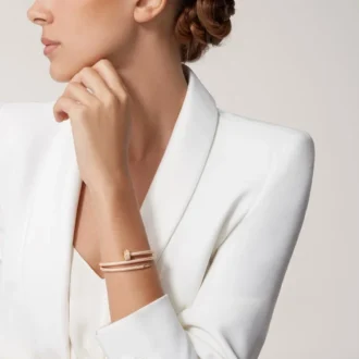 Juste Un Clou-armbånd, dobbelt, halvpavé