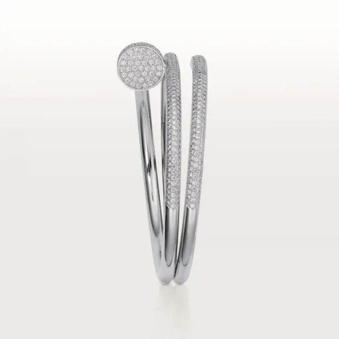 Juste Un Clou-armbånd, dobbelt, halvpavé
