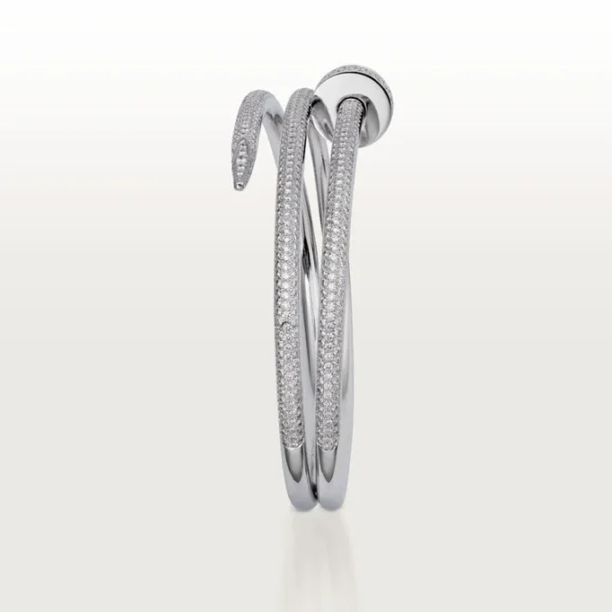Juste Un Clou-armbånd, dobbelt, halvpavé