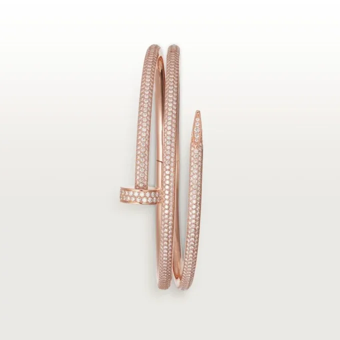 Juste Un Clou-armbånd, dobbelt, halvpavé