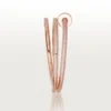 Juste Un Clou-armbånd, dobbelt, halvpavé