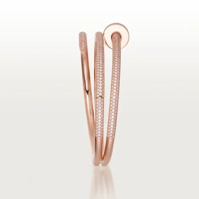 Juste Un Clou-armbånd, dobbelt, halvpavé