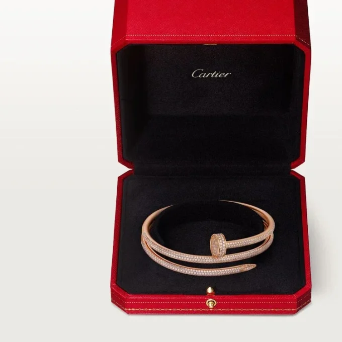 Juste Un Clou-armbånd, dobbelt, halvpavé