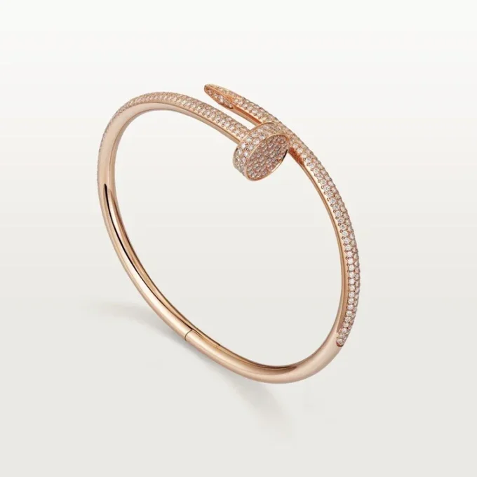 Juste Un Clou-armbånd, klassisk modell, diamanter