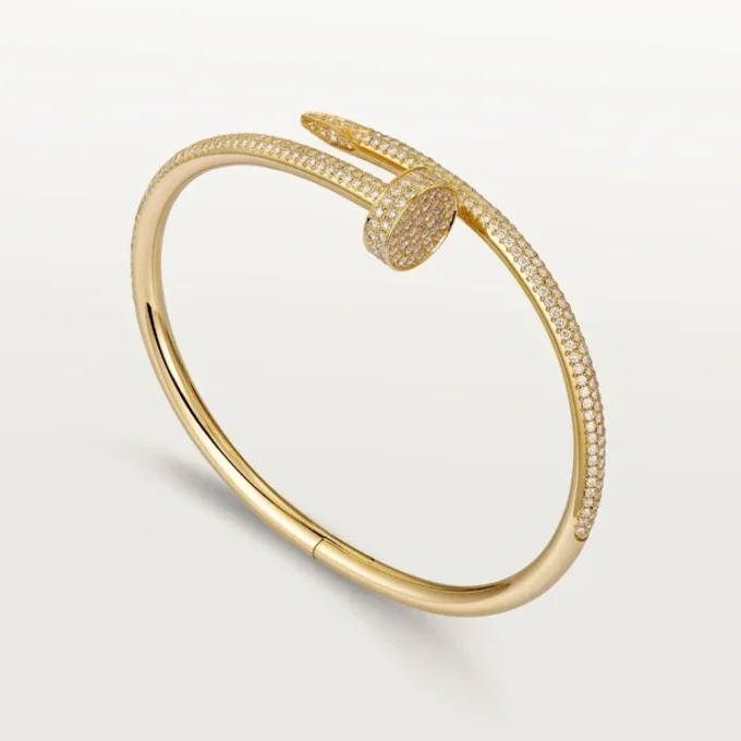 Juste Un Clou-armbånd, klassisk modell, diamanter