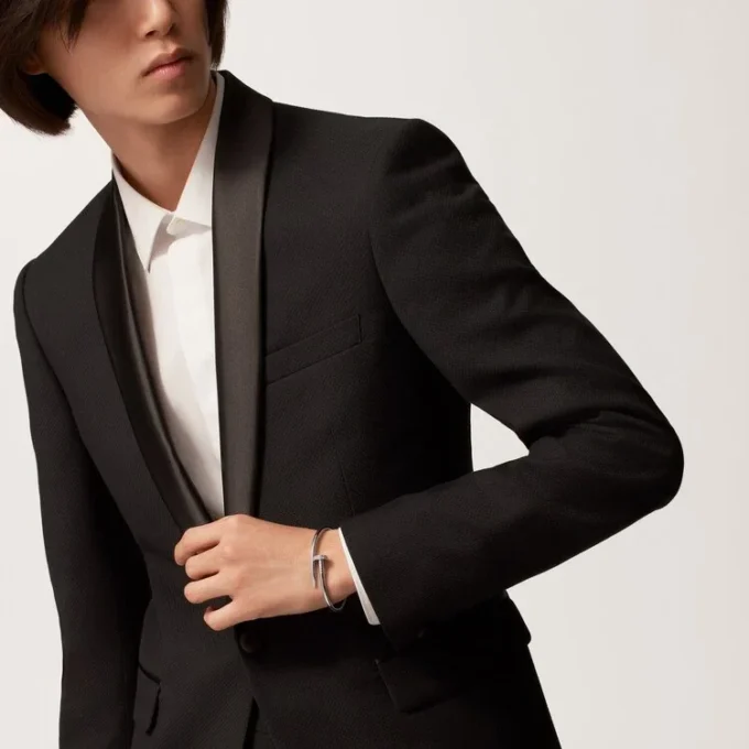 Juste Un Clou-armbånd, klassisk modell, diamanter