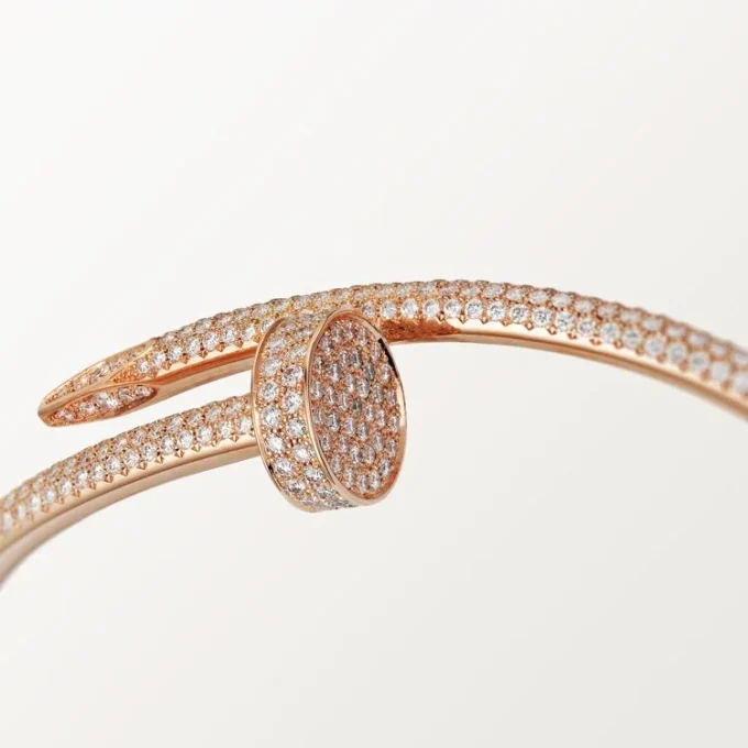 Juste Un Clou-armbånd, klassisk modell, diamanter