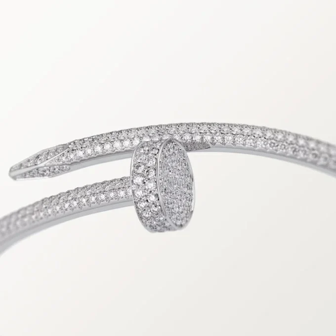 Juste Un Clou-armbånd, klassisk modell, diamanter