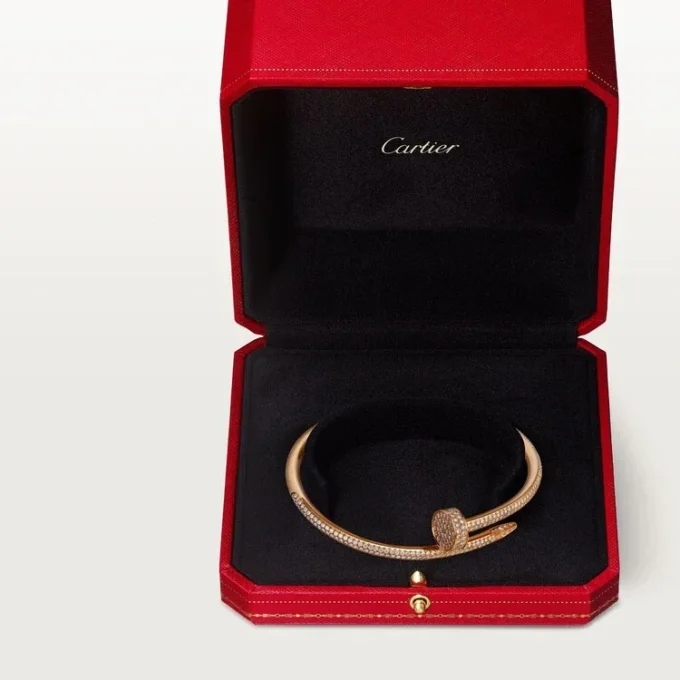 Juste Un Clou-armbånd, klassisk modell, diamanter