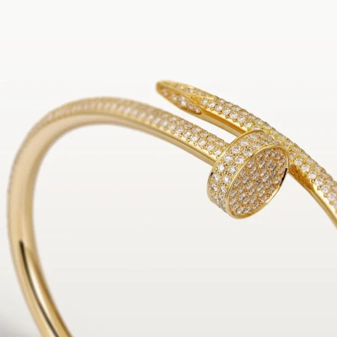Juste Un Clou-armbånd, klassisk modell, diamanter