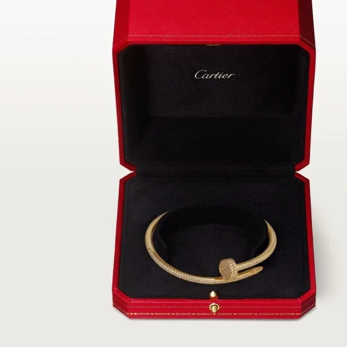 Juste Un Clou-armbånd, klassisk modell, diamanter