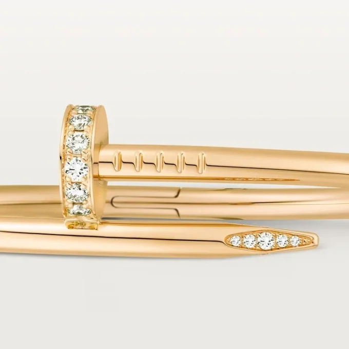 Juste Un Clou-armbånd, klassisk modell, diamanter