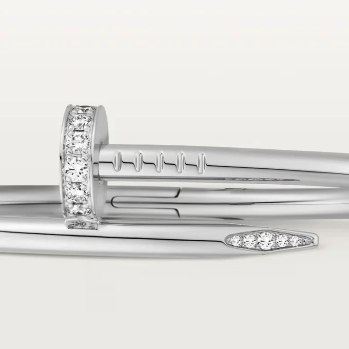 Juste Un Clou-armbånd, klassisk modell, diamanter