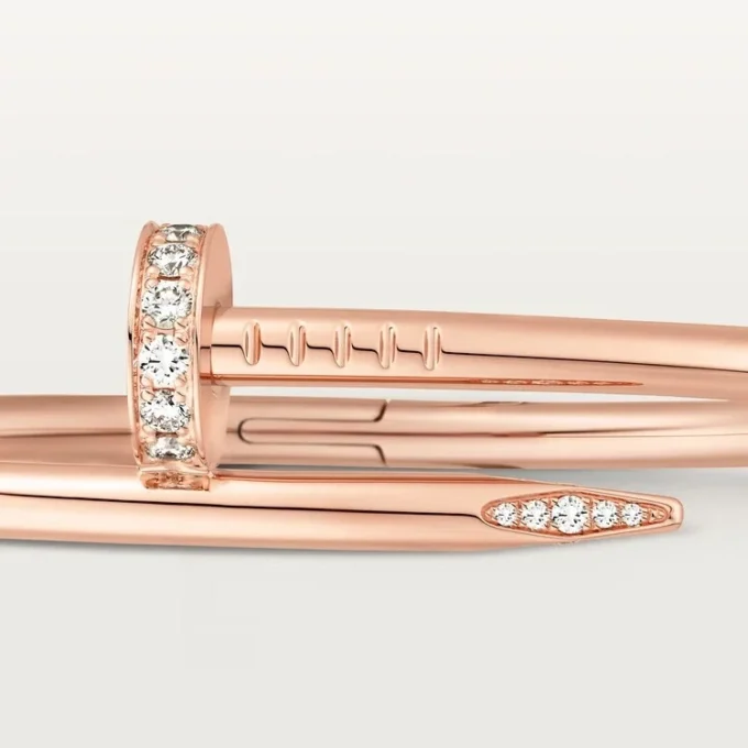 Juste Un Clou-armbånd, klassisk modell, diamanter