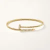 Juste Un Clou-armbånd, liten modell, diamantbesatt på baksiden