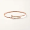 Juste Un Clou-armbånd, liten modell, diamantbesatt på baksiden