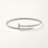 Juste Un Clou-armbånd, liten modell, diamantbesatt på baksiden