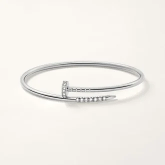 Juste Un Clou-armbånd, liten modell, diamantbesatt på baksiden