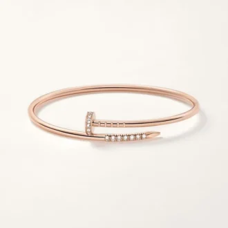Juste Un Clou-armbånd, liten modell, diamantbesatt på baksiden