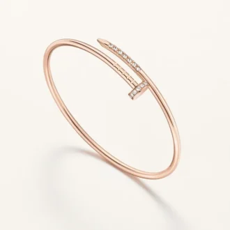 Juste Un Clou-armbånd, liten modell, diamantbesatt på baksiden
