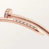 Juste Un Clou-armbånd, liten modell, diamantbesatt på baksiden