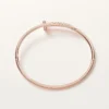Juste Un Clou-armbånd, liten modell, diamantbesatt på baksiden