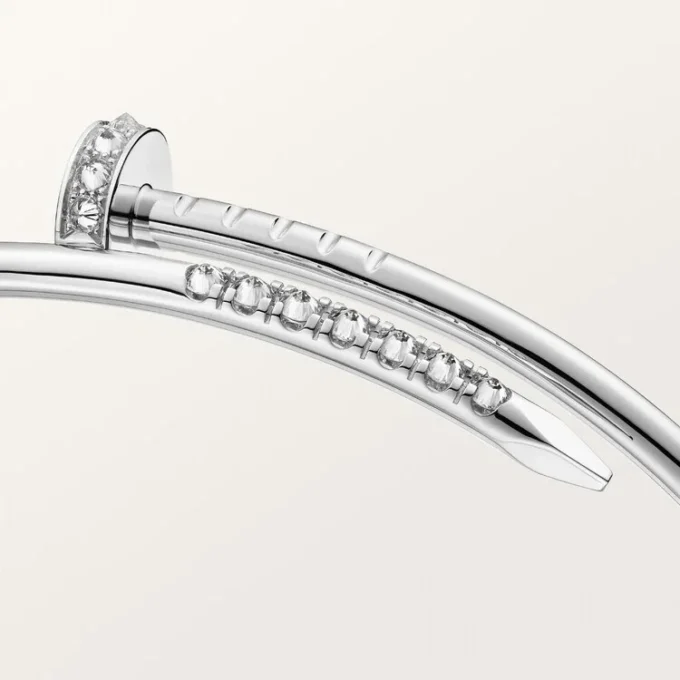Juste Un Clou-armbånd, liten modell, diamantbesatt på baksiden