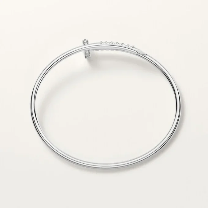 Juste Un Clou-armbånd, liten modell, diamantbesatt på baksiden