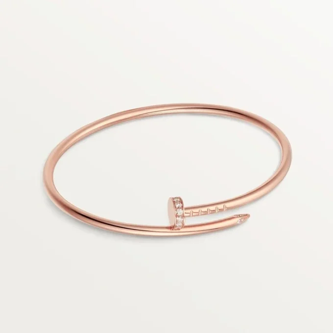 Juste Un Clou-armbånd, liten modell, diamanter