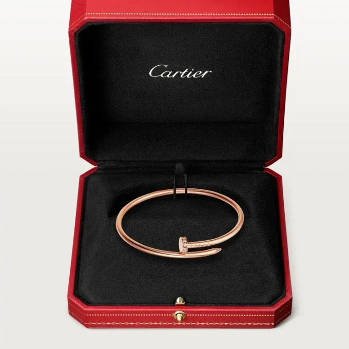 Juste Un Clou-armbånd, liten modell, diamanter