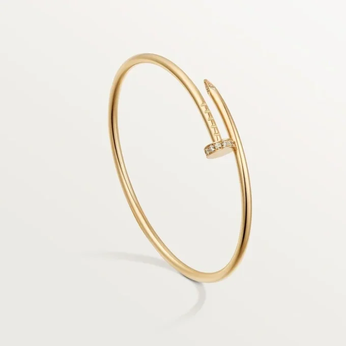 Juste Un Clou-armbånd, liten modell, diamanter