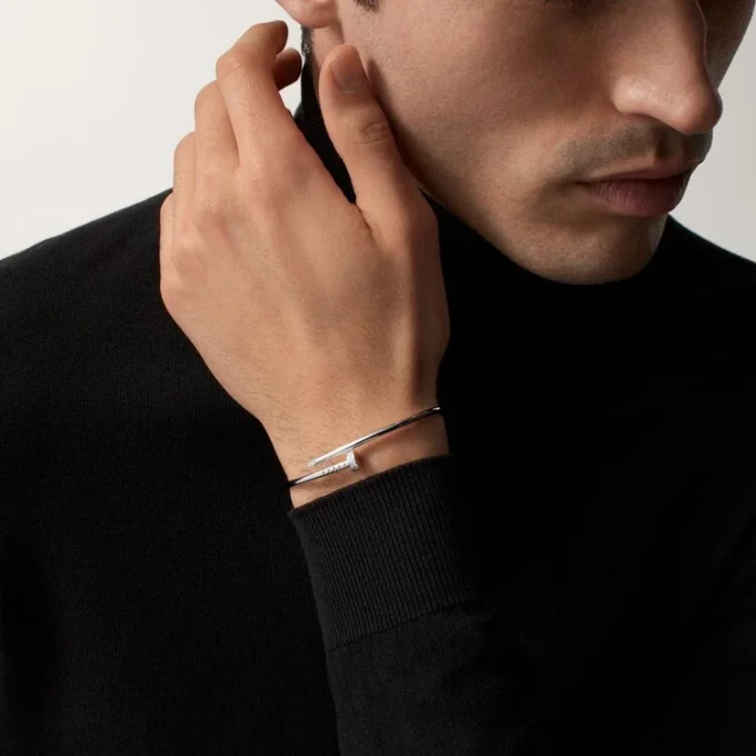 Juste Un Clou-armbånd, liten modell, diamanter