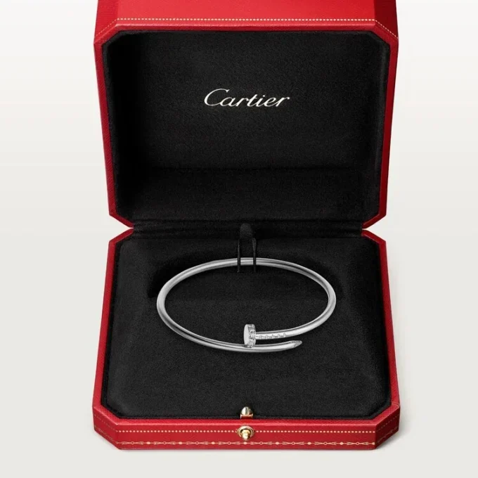 Juste Un Clou-armbånd, liten modell, diamanter