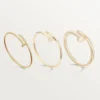 Juste Un Clou-armbånd, liten modell, diamanter
