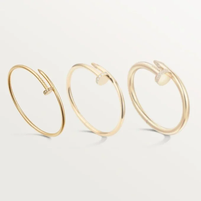 Juste Un Clou-armbånd, liten modell, diamanter