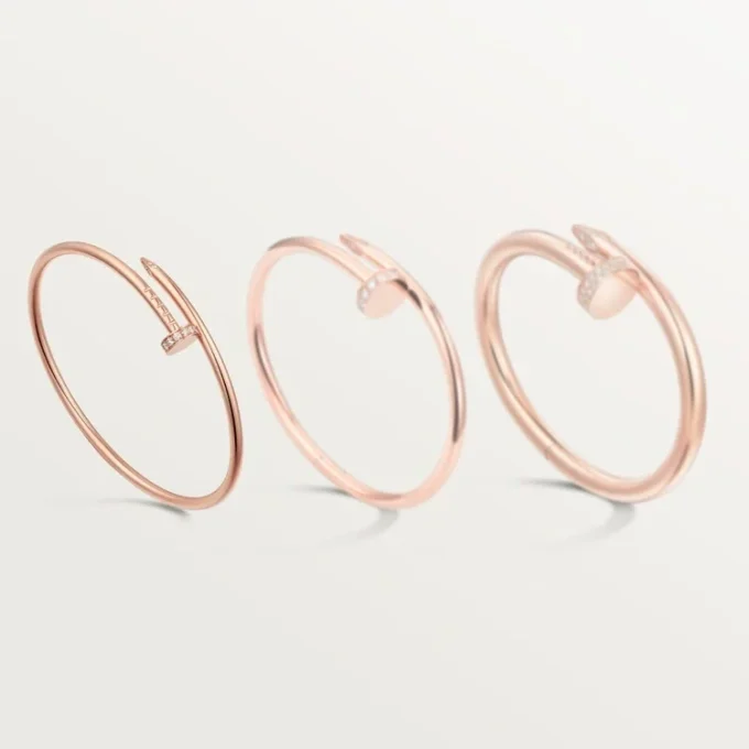 Juste Un Clou-armbånd, liten modell, diamanter