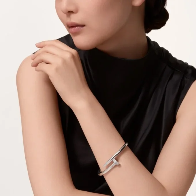 Juste Un Clou-armbånd, stor modell, diamanter