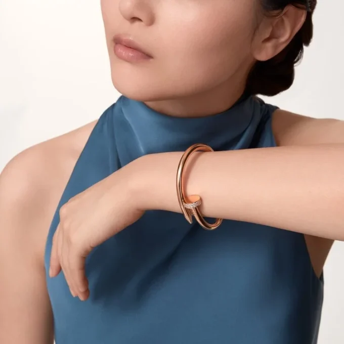 Juste Un Clou-armbånd, stor modell, diamanter