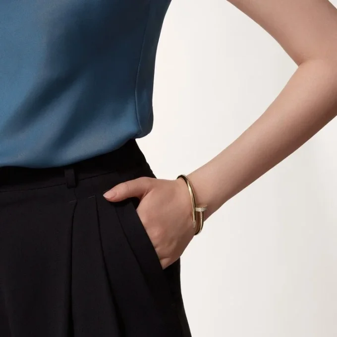 Juste Un Clou-armbånd, stor modell, diamanter