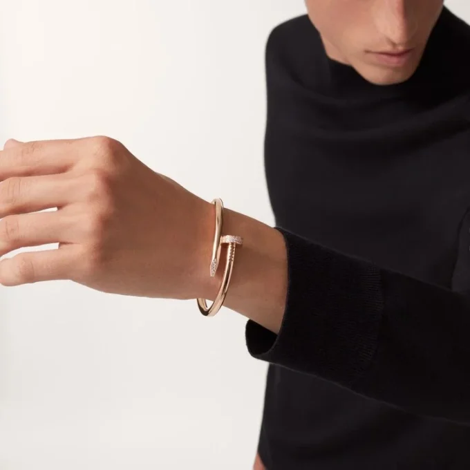 Juste Un Clou-armbånd, stor modell, diamanter
