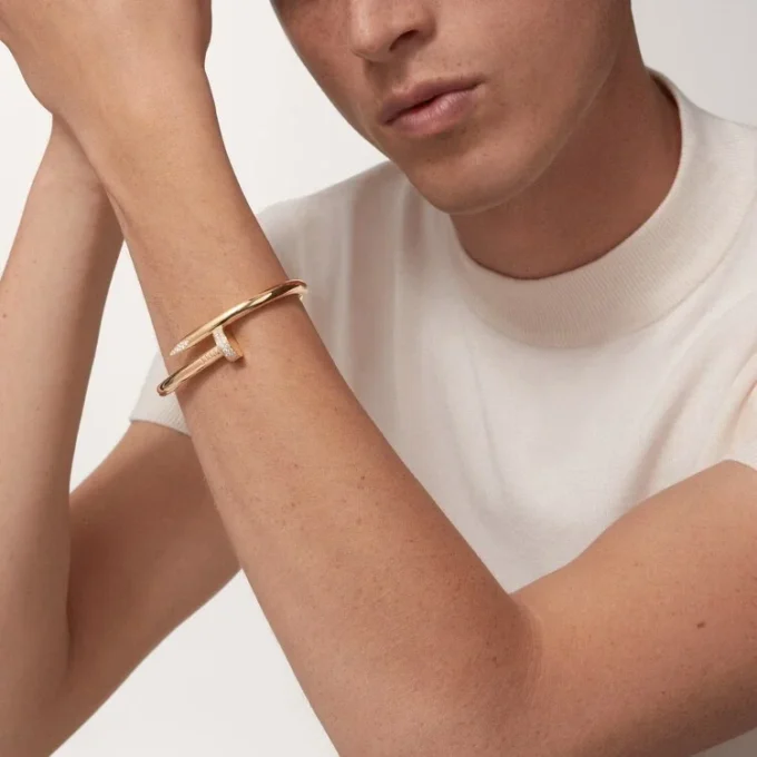 Juste Un Clou-armbånd, stor modell, diamanter