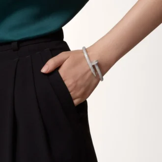 Juste Un Clou-armbånd, stor modell, halvbelagt
